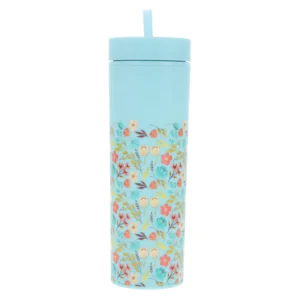 floral plastic tumbler