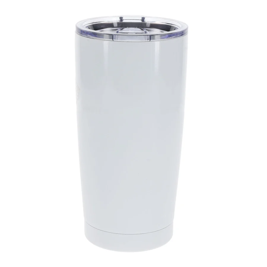 Stainless Steel White Travel Mug - Beautiful - Image 3