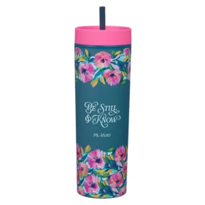 plastic travel tumbler with straw