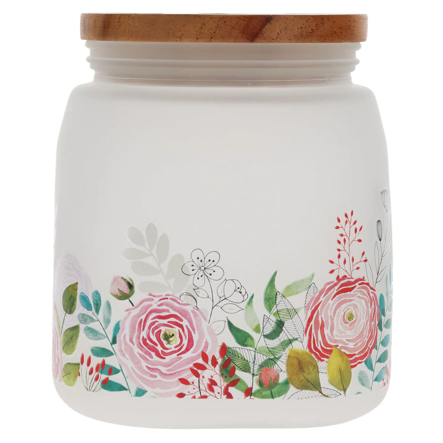 Frosted Glass Jar with Lid - Grateful Heart - Image 2