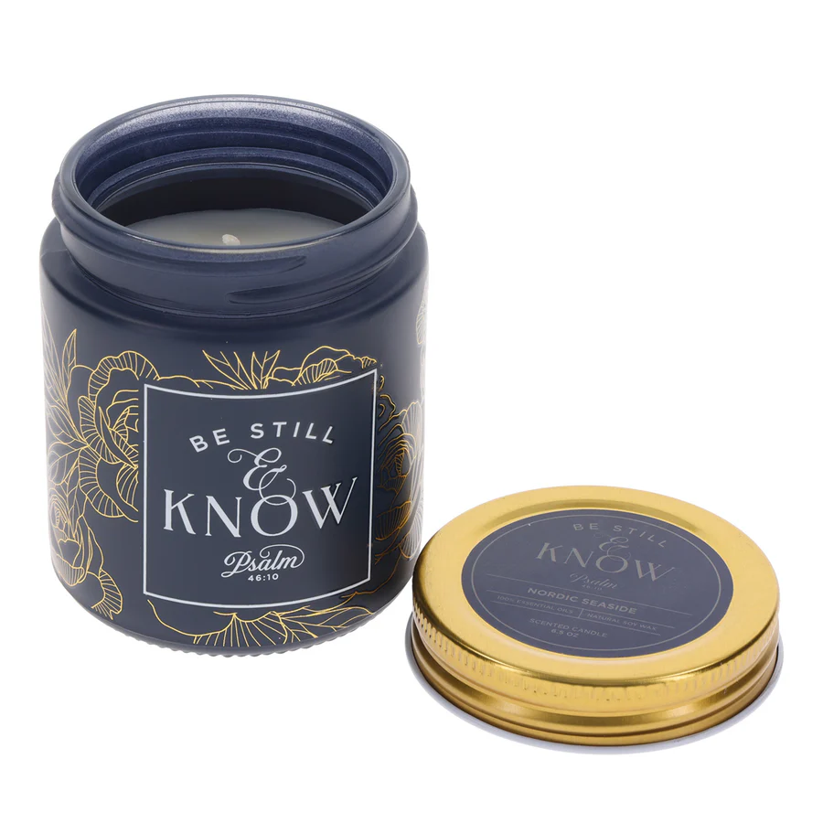 Nordic Seaside Scented Candle with Lid - Image 2
