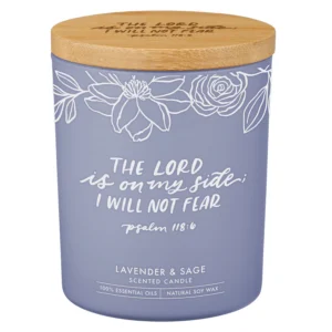 Lavender & Sage Scented Candle - Psalm 118:6