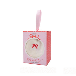 White Ankle Socks with Red Bows for Women