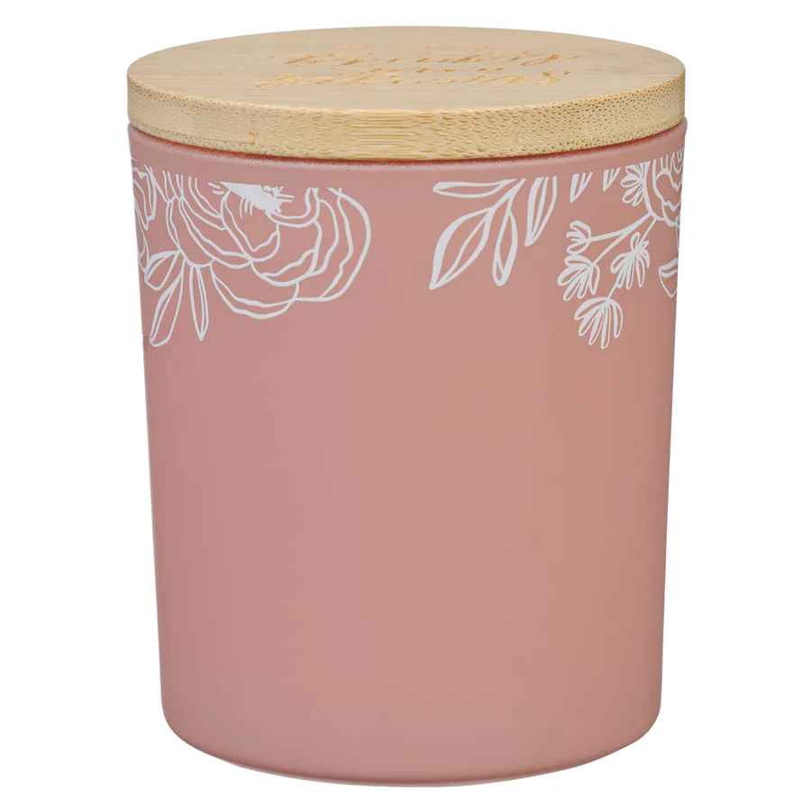 Strength and Dignity - Grapefruit Scented Candle with Bamboo Lid - Image 3