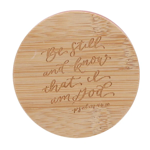 Vetiver & Moss Candle with Bamboo Lid - Faith Gift - Image 4