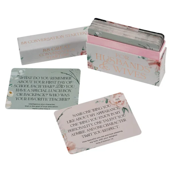 For Husbands & Wives 88 Conversation Starters - Boxed Card Set - Image 3