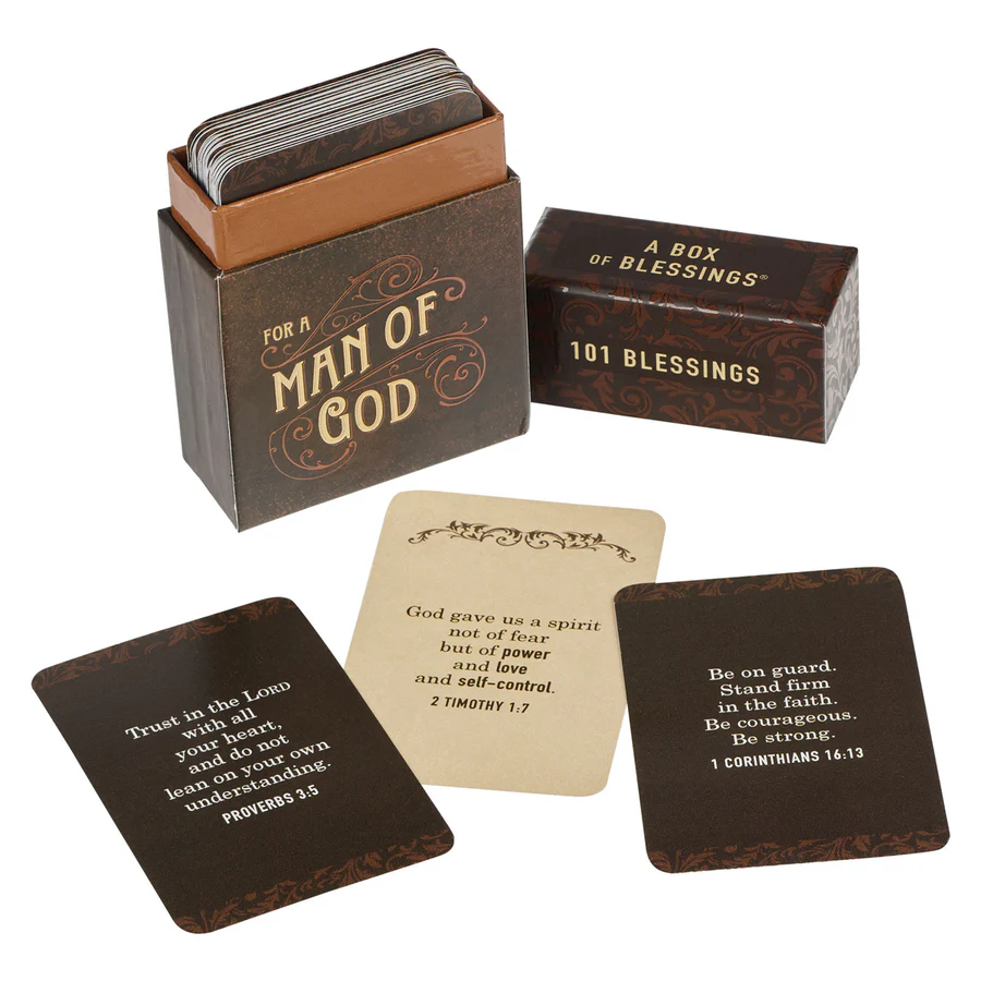 101 Blessings for a Man of God Boxed Cards - Christian Gift Set - Image 2