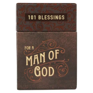101 Blessings for a Man of God Boxed Cards - Christian Gift Set