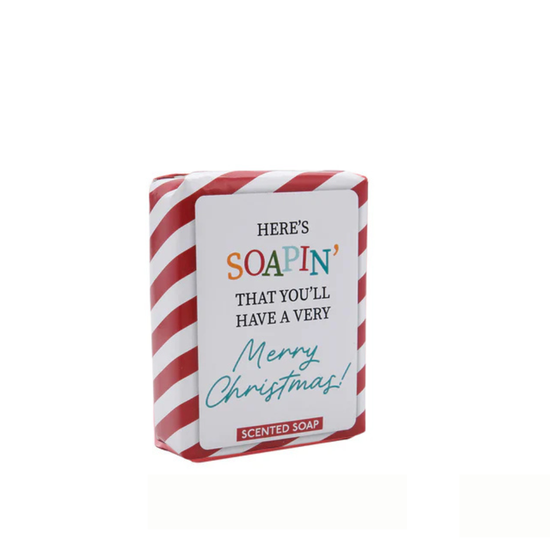 Here’s Soapin’ You’ll Have a Merry Christmas Soap Bar - Festive Gift