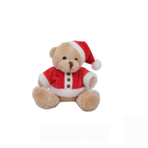 Plush Christmas Bear - Festive Soft Toy Gift & Holiday Decoration