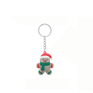 Cute Gingerbread Man Keyring - Festive Christmas Keychain Gift