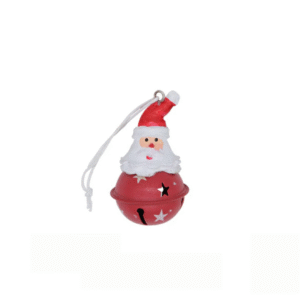 Father Christmas Bell Ornament – Festive Metal Hanging Decoration