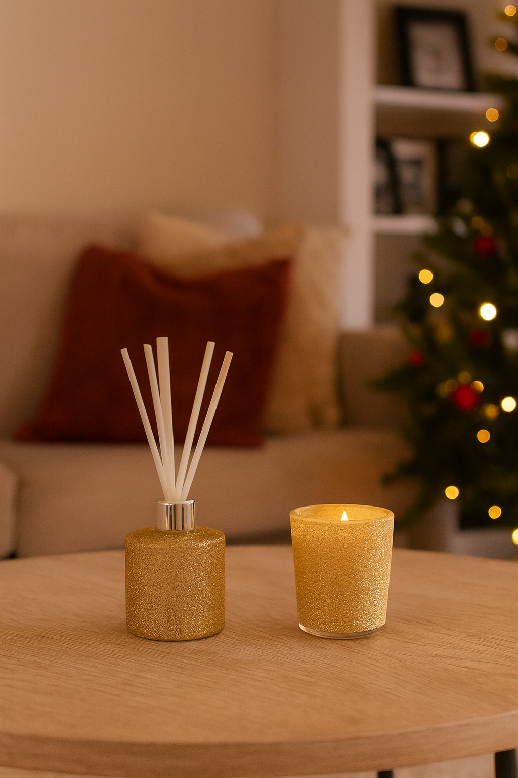 Christmas Diffuser & Candle Gift Set - Festive 30ml Diffuser & 60g Candle - Image 3