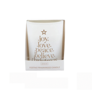 Christmas Festive Fragranced Candle - Holiday Scented Home Décor