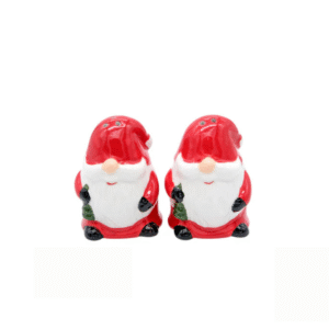 Festive Christmas Gnome Salt & Pepper Shaker Set – Holiday Table Décor