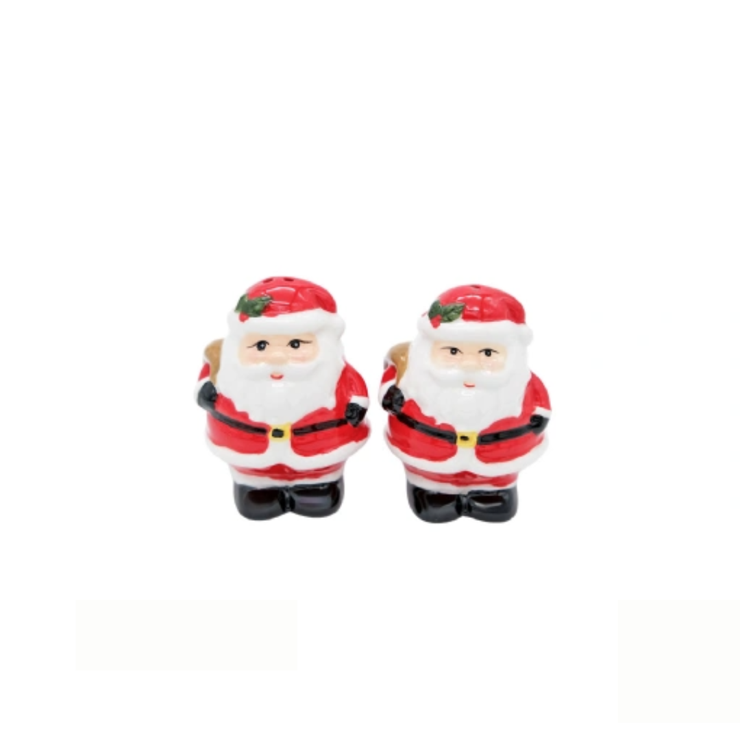 Father Christmas Salt & Pepper Shaker Set - Festive Tableware