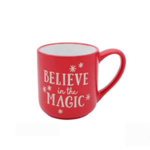 Believe in the Magic Mug – Festive Ceramic Coffee Cup