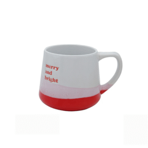 Merry and Bright Christmas Mug – Festive Holiday Ceramic Coffee Cup