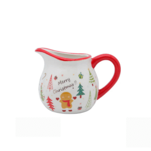 Christmas Ceramic Milk Jug - Festive Holiday Kitchen Tableware