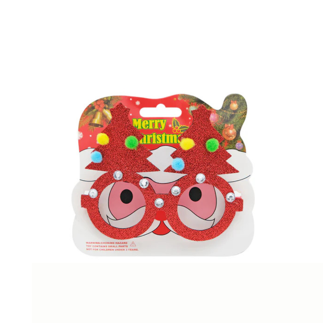 Festive Christmas Tree Glasses – Holiday Party Novelty Accessory