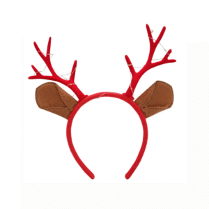 Christmas Reindeer Horns Aliceband with Lights - Festive Headband