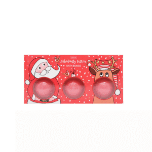 Christmas Festive Bath Bombs Trio | Holiday Gift Set for Relaxation