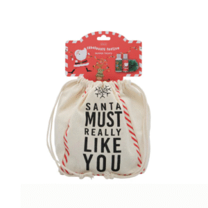 Christmas Pamper Treat Bag - Shower Gel, Body Lotion & Mesh Sponge