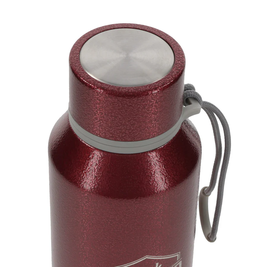 Red Stainless Steel Water Bottle - Seek The Lord and His Strength - Image 2