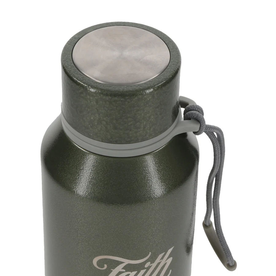 Stainless Steel Water Bottle for Men - Faith Can Move Mountains - Image 2