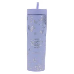 Lavender Travel Tumbler with Straw - He Has Made Everything Beautiful