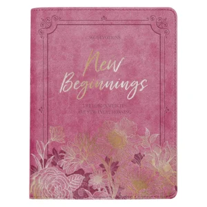 New Beginnings Devotional | 366 Daily Devotions Faux Leather Gift Book