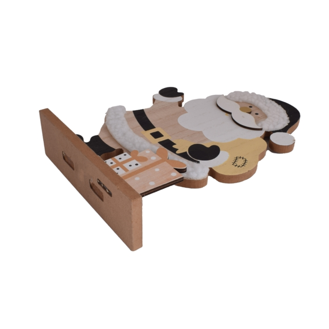 Wooden Santa Decoration Stand - Image 3