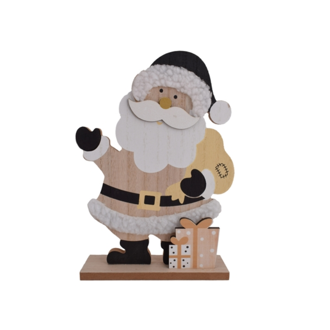 Wooden Santa Decoration Stand