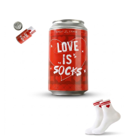 Novelty Gift Can - Love is Socks