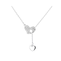 Double Heart Necklace