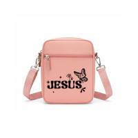 Pink crossbody bag