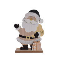 Wooden Santa Decoration Stand