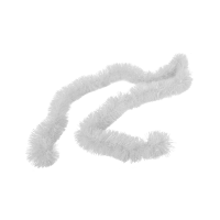 White Tinsel Garland
