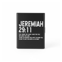 Metal Wallet for Men - Jeremiah 29:11