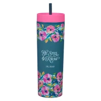2837 plastic travel tumbler with straw