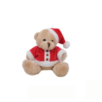 2914 Plush Christmas Bear - Festive Soft Toy Gift & Holiday Decoration