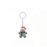 Cute Gingerbread Man Keyring - Festive Christmas Keychain Gift
