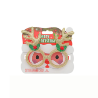 Christmas Reindeer Glasses - Fun Festive Novelty Party Accessory