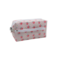 Strawberry Kisses Toiletry Bag – Cute Kids Shoulder Bag with Charm