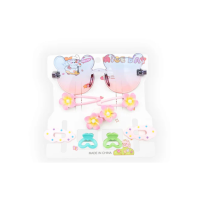 3133 Toddler Sunglasses with Hairbands & Hair Clips – Cute Kids Accessory Set