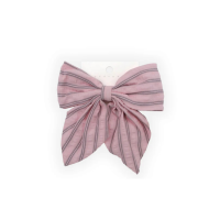 Pink Stripe Hair Bow – Cute Toddler & Kids Hair Accessory for Girls