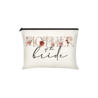 Mother of the Bride Cosmetic Bag – Elegant Wedding Makeup Pouch