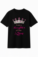 I Am the Daughter of the King T-Shirt – Christian Crown Print Tee