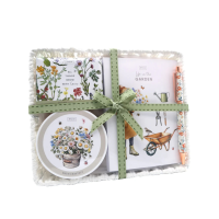 3246 Life in the Garden Wonders Garden Basket Gift Set β Soap, Bath Crystals & Stationery for Relaxation