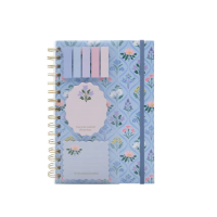 Spiral Notebook with Sticky Notes